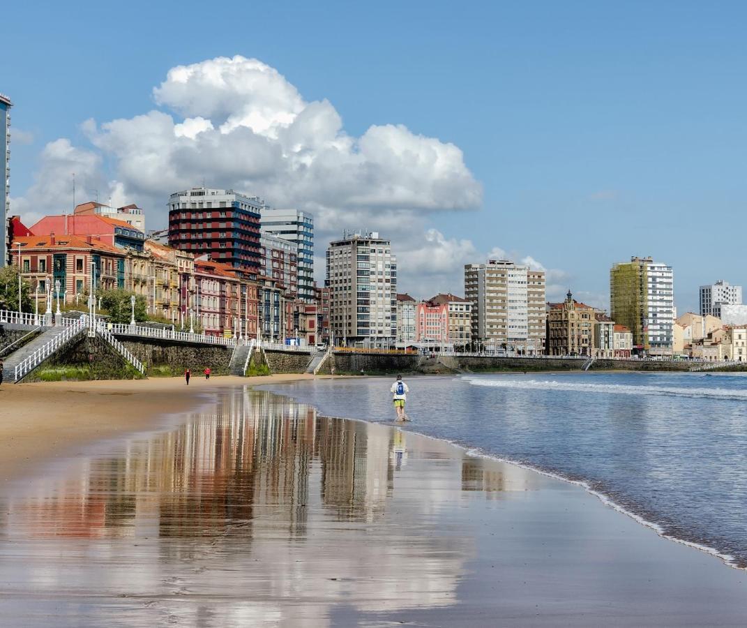 El Primero De Steven - Pegado A Playa De San Lorenzo - Vut-2243-As Gijon Exterior photo